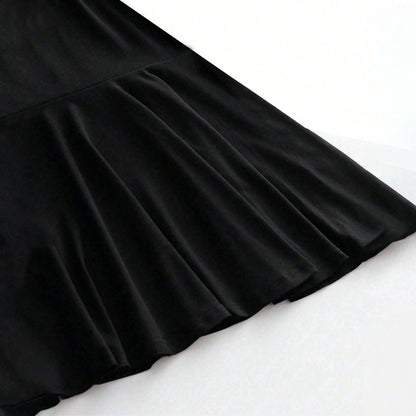 Off-Shoulder Pleated Mini Dress