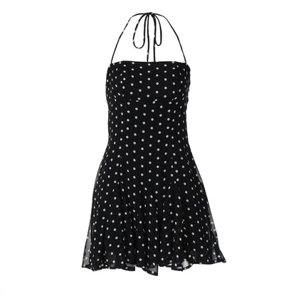 Halter Polka Dot Mini Dress